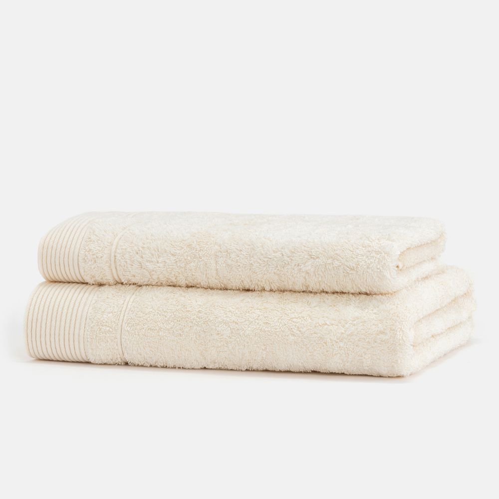 Tulip-themed body and face towel set