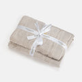 Tulip-themed body and face towel set