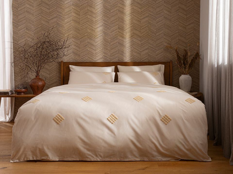 Percale cotton bedding set