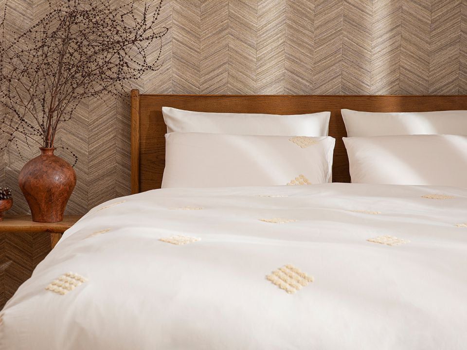 Percale cotton bedding set